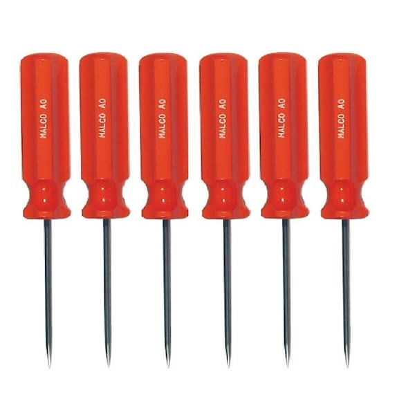 A0 1/8 in. Scratch Awl with Regular Grip, 6-Pack